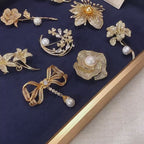 Bowknot Pearl Tassel Brooch S925 Silver