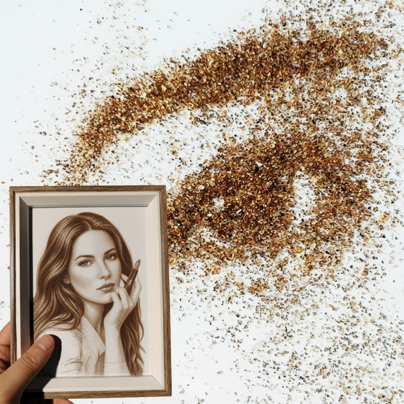 Custom Sand Art Portrait · Personalized Photo Frame Gift
