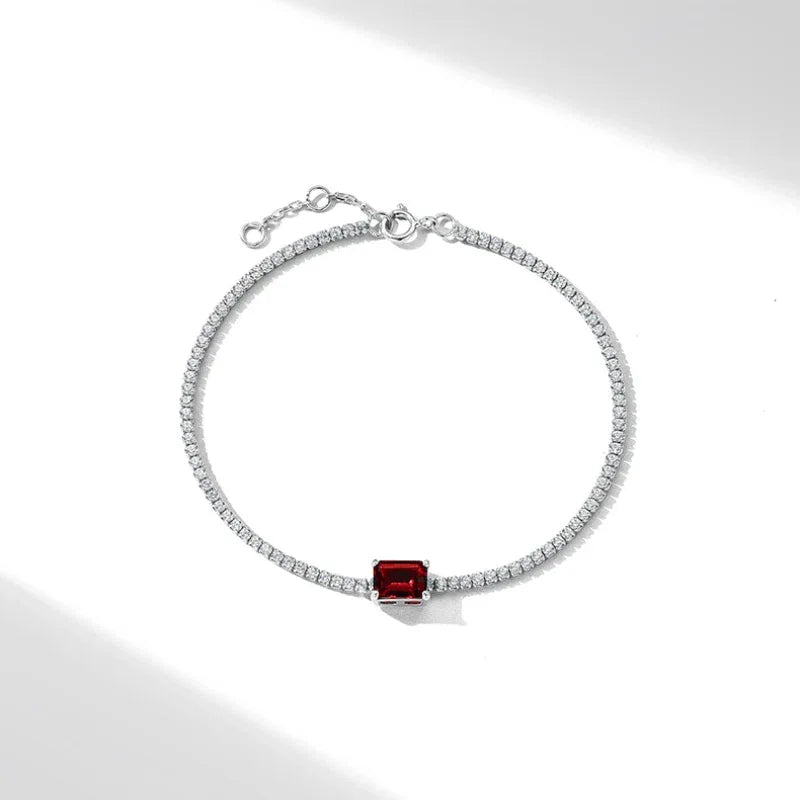Square Emerald Tennis Bracelet alternate product detail view 7